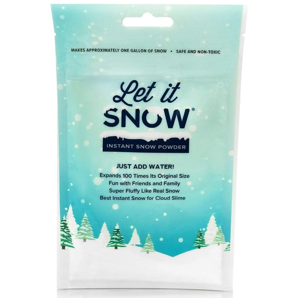 Let It Snow Instant Snow Powder For Slime Best Fake Snow For Cloud Slime Made In The Usa Makes 1 Gallon Walmart Com Walmart Com
