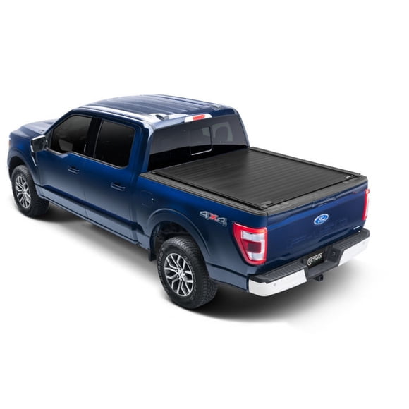 Fits 2022-2023 Ford Maverick Retrax Tonneau Cover T-80337 RetraxPRO XR; Manual Retractable; Key Lockable; Matte Black; Aluminum; With Trax Rail System