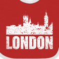 thumbnail image 4 of Inktastic London England City Skyline with Grunge Boys or Girls Baby Bib, 4 of 4