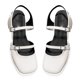 thumbnail image 2 of Sandalias de verano elegantes retro de punta cerrada en color beige para mujer, estilo casual, antideslizantes, talla 38, 2 of 8