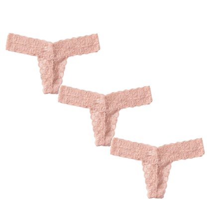 

Womens Underwear Brief Essentials Stretch Bikini Panty Lace Trim 5 Colors Comfy Panties3PC