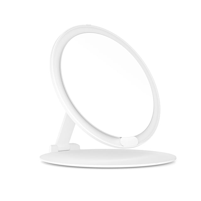 Portable LED Makeup Mirror With Light Lamp Folding Pocket Mirrors For Travel Light Adjustable Dimming USB Table Vanity Mirror ,Widely Use