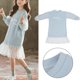 thumbnail image 4 of Vestido Para Niños, Seguro, Agradable Al Tacto, Exquisito, Hermoso, Suave, Con Mangas Abullonadas, Para Niñas, Con Estampado De Letras Para Reuniones De Fiesta, Para Viajes En ANGGREK Otros, 4 of 8