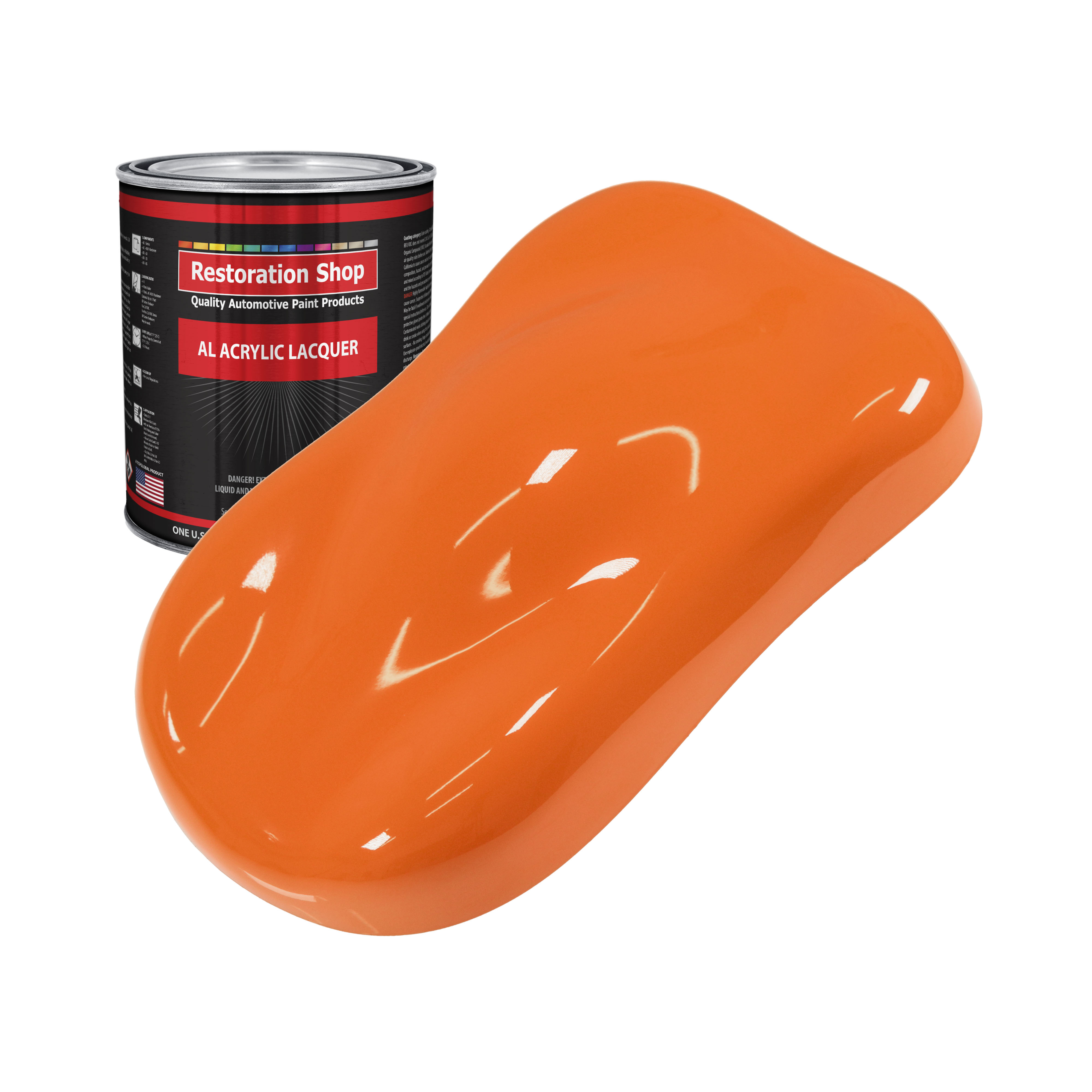 Restoration Shop California Orange Acrylic Lacquer Auto Paint Quart