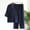 Navy, variant on mihongmao 2 Pieces Sets Pajama Japanese Style Two-Piece Suit Cotton Bathrobe Loungwear Kimono Bathrobes Sleepwear Suit Set Sleepwear Pajama Casual Short Sleeve Pants Set Sleepwear Navy XL