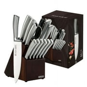 14-piece Knife Set Kitchen Knives Wood HandleCutting Tool Block Set With Sharpener Steel Blade Scissors Chef Knife Set