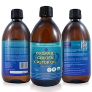 Queen of the Thrones Organic Golden Castor Oil, Multipurpose Clean Beauty Product, 16.9 fl oz