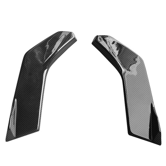 Ikon Motorsports Rear Aprons Fits 2022-2026 Toyota GR86 & 2022-2025 Subaru BRZ, IKON Style Carbon Fiber Print ABS Rear Bumper Lip Lower Side Spat Valance Winglet Canard Protector 2PCS