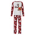 thumbnail image 2 of Pyjamas de Noël Assortis pour la Famille Parent-Enfant Ensemble de Noël Chaud Pyjama d'Intérieur Imprimé Ensemble Deux Pièces Pyjamas Assortis pour la Famille en Liquidation, 2 of 6