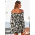 thumbnail image 3 of LASCANA Women's Floral Off Shoulder Dress Smocking, 3 of 5