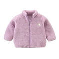 thumbnail image 1 of Toddler Girls Boys Jacket Winter Warm Zip Up Coat Soft Outerwear for Fall and Cold Weather, 1 of 4