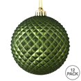 thumbnail image 2 of Vickerman N188464D 2,75 Po. Boule de Paillette Durian Vert Mousse 12 par Sac, 2 of 3