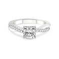 thumbnail image 4 of 1 Carat IGI Certified Cushion Shape Lab Grown Diamond Engagement Ring | 14K White Gold |Twisted Vine Diamond Ring | FG-VS1-VS2 Quality Friendly Diamonds, 4 of 5