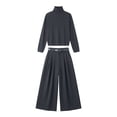 thumbnail image 5 of Xdegoge 2 Piece Sets for Women Turtleneck Long Sleeve T Shirts Tops and Long Pants Matching Set with Pockets Bodycon Fashion Solid Casual Outfits, 5 of 5
