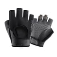 thumbnail image 2 of COMVALUE Womens Workout Gloves Low Sweat Mesh Fabric w/Grip-Lock Silicone Palm (Black, M), 2 of 3