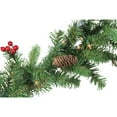 thumbnail image 2 of Northlight Real Touch™️ Pre-Lit Noble Fir with Berries Artificial Christmas Garland - 9' x 10" -, 2 of 4