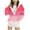 Pink A, variant on Ashirexll Zip Up Hoodie Girls Hoodies Pullover 4-15 Years Childrens Gradient Print Casual Sports Hooded Long Sleeved Sweatshirt Top