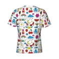thumbnail image 6 of Vsdgher Summer Print Men's Dry Fit Mesh Athletic Shirts Moisture Wicking Tennis T-Shirt Tops, 6 of 9