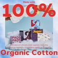 thumbnail image 2 of August Organic Menstrual Pads - Super Absorbency, 96 HSA FSA Eligible, Fragrance Free, Hypoallergenic Pads with Wings (6 Boxes of 16), 2 of 6