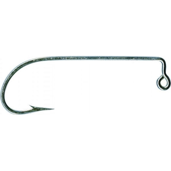 Mustad 91715 O'Shaughnessy 90 Degree Jig Classic Hook, Forged, Eyed - Duratin - 100 Per Pack