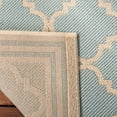 thumbnail image 4 of SAFAVIEH Beach House Nima Trellis Indoor/Outdoor Area Rug Aqua/Cream, 5'3" x 7'6", 4 of 7