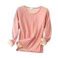 thumbnail image 5 of QASIEATN Sweaters for Graceful Women Fashion, Fleece Pullover Crewneck Sweatshirts Cute Winter Warm Fuzzy Sweaters Solid Winter Underwear Thick Warm Crew Neck Velvet Tops, Womens Fall Tops, 5 of 5