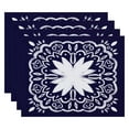 thumbnail image 2 of Simply Daisy, 18 x 14 inch, Cuban Tile 1, Geometric Print Placemat (Set of 4), Purple, 2 of 2