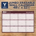thumbnail image 2 of AT-A-GLANCE 2022 32" x 48" Yearly Calendar Reversible Maroon/Navy A152-22, 2 of 7