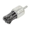 thumbnail image 4 of Colaxi 2xWire End Cup Brush Wheel Steel Wire Brush Angle Grinder Surface Polishing Replace Fittings Rust Removal Metal Derusting Brush for Drill , as shown, 2 Pcs, 4 of 10