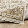 thumbnail image 3 of 2' X 3' Ivory And Gold Oriental Power Loom Stain Resistant Area Rug With Fringe, 3 of 10