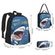 thumbnail image 2 of Fotbe Great White Shark Set Escolar 3 en 1 para Niños - Mochila Duradera con Lonchera Aislante y Estuche para Lápices - Mochila Escolar para Niños y Niñas, 2 of 7