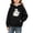F195-Black, variant on hengsof Girls Halloween Warm Hoodie Kids Print Pullover with Pocket Toddler Fall Winter Long Sleeve Sweatshirt 3-14Years