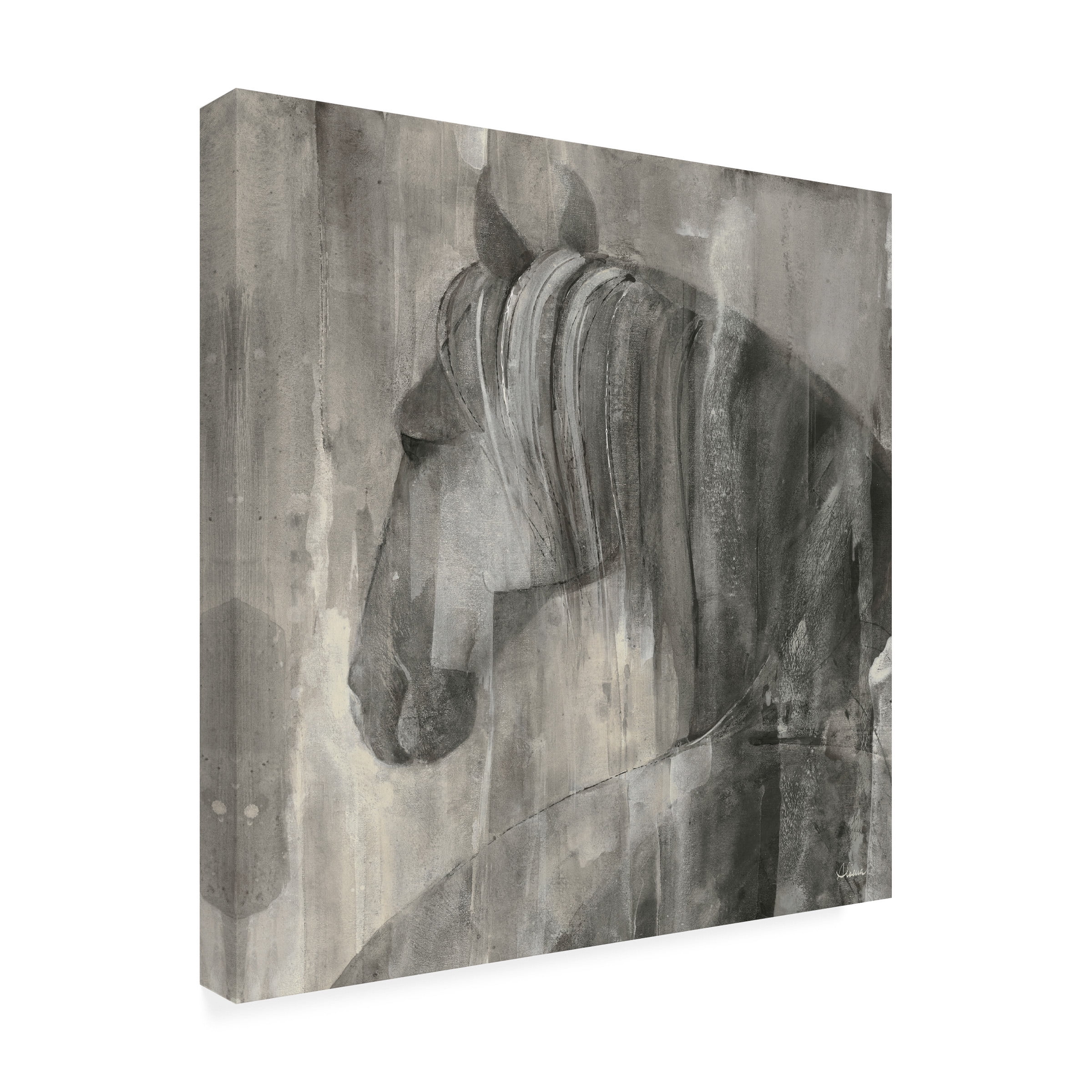 Trademark Fine Art Albena Hristova Glance Greige Crop Canvas Wall Art - 35x35
