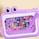 thumbnail image 1 of Pizarra magnética para niños | Pizarra magnética de dinosaurio con cuentas de colores | Juguete educativo para niños y niñas | Verde, rosa y morado, 1 of 6