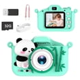 thumbnail image 1 of Cámara digital Pisexur para niños, 1080P, con tarjeta de 32 GB, de silicona suave y resistente a los golpes, ideal como regalo de cumpleaños para niñas y niños de 3 a 12 años. Electrónica infantil, o, 1 of 5