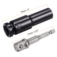 thumbnail image 2 of Unique Bargains Socket Accessory Set, 12mm Deep Socket 1/4' Hex Shank Impact Adapter with 1/2' Drive, 2 of 5