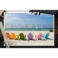 thumbnail image 3 of Clearwater Beach, Florida, Colorful Beach Chairs (12x18 Wall Art Poster, Room Decor), 3 of 3