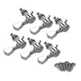 thumbnail image 4 of Graflsoa 6-Piece Locking Guitar Tuner Set with Diamond Head Knobs, Silver Alloy, 6R, Easy Installation, Durable Gear Mechanism, 4 of 6