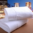 thumbnail image 3 of Mdesiwst Luxury Towel Luxury Hotel Towel Super Soft Great Water Absorption Thick Pure Cotton Solid White Ideal for Home Beauty Parlor Bathroom Bath Shower Spa, 3 of 8