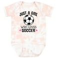 thumbnail image 3 of Inktastic Just a Girl Who Loves Soccer Girls Baby Bodysuit, 3 of 5