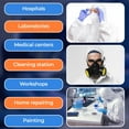 thumbnail image 6 of White Hazmat Suits, Medium. Pack of 5 Waterproof MPP Disposable Coveralls with Hood, Boots, Elastic Wrists, Zipper. Tear Resistant 60 GSM Unisex Painters Suit Disposable for Men and Women, 6 of 9