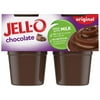 Jell-O Original Chocolate Ready-to-Eat Pudding Snack Cups, 4 ct Cups