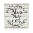 thumbnail image 2 of Bless our Nest Rustic Farmhouse Style White Wood Sign Wall Décor Gift 8 x 8 Wood Sign B3-08080001006, 2 of 8