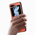 thumbnail image 2 of Allytech Galaxy Z Flip 6 Case, Samsung Z Flip 6 Case, PU Leather Slim Lightweight Back Cover with Ring Holder Shockproof Anti-Scratch Case for Samsung Galaxy Z Flip 6 5G - Orange, 2 of 7