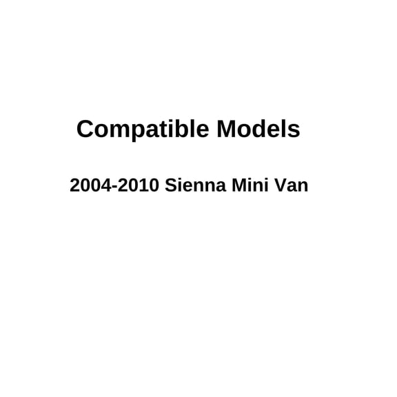 Driver Left Side Rear Sliding Cargo Door Glass Compatible with Toyota Sienna Mini Van 2004-2010 Models