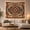 Diamond Medallion, variant on Southwestern Diamond Medallion on Rust Blue Zigzags Mystical Boho for Decor Lovers Southwestern Wall Art Housewarming Gift Tapestry Wall Hanging for Bedroom and Living Room