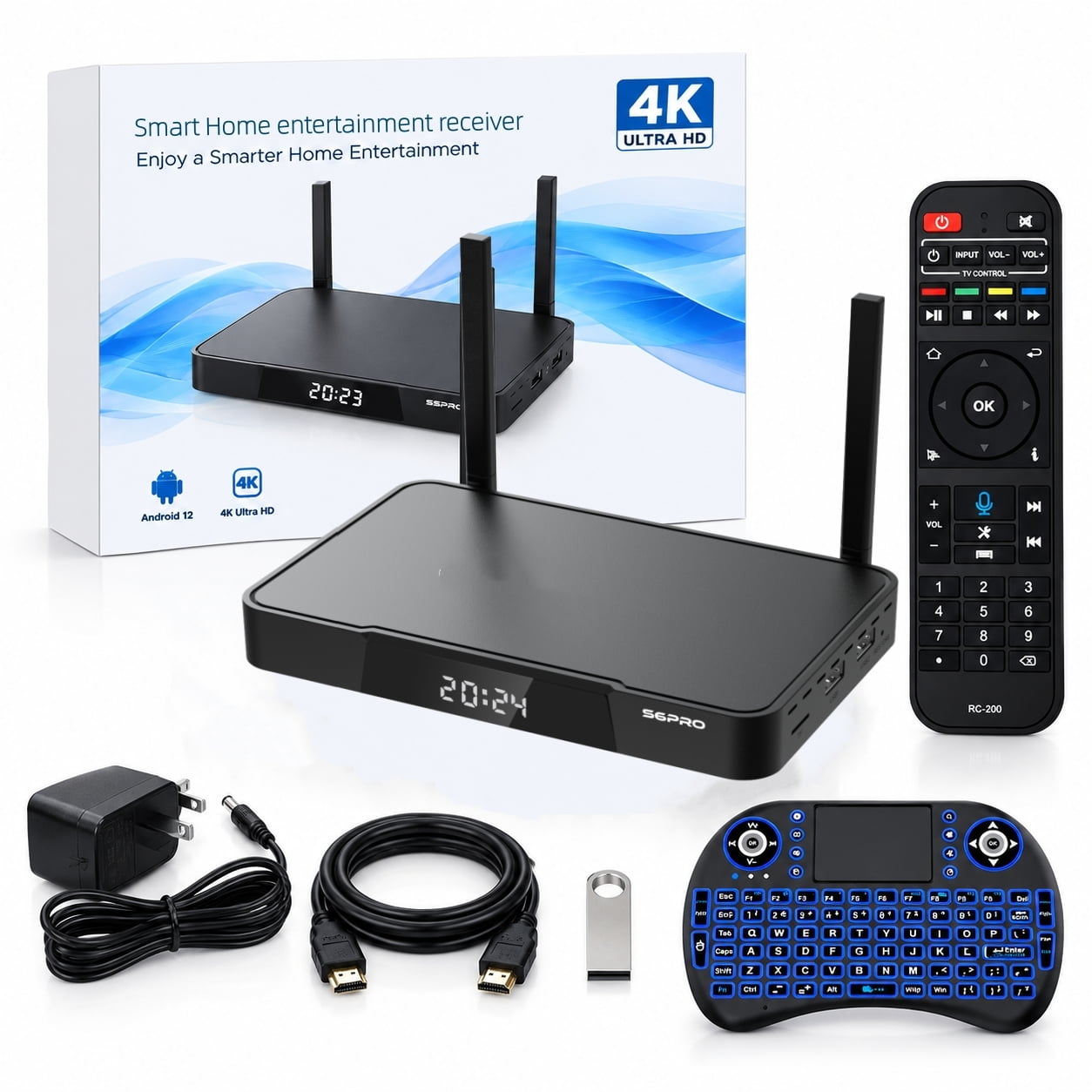 Super pro 6K HD Output 64GB Home Entertainment Receiver