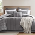 thumbnail image 4 of Mainstays All in One Reversible Comforter and Sheet set- 11 Piece, Queen, Grey Texture, 4 of 11