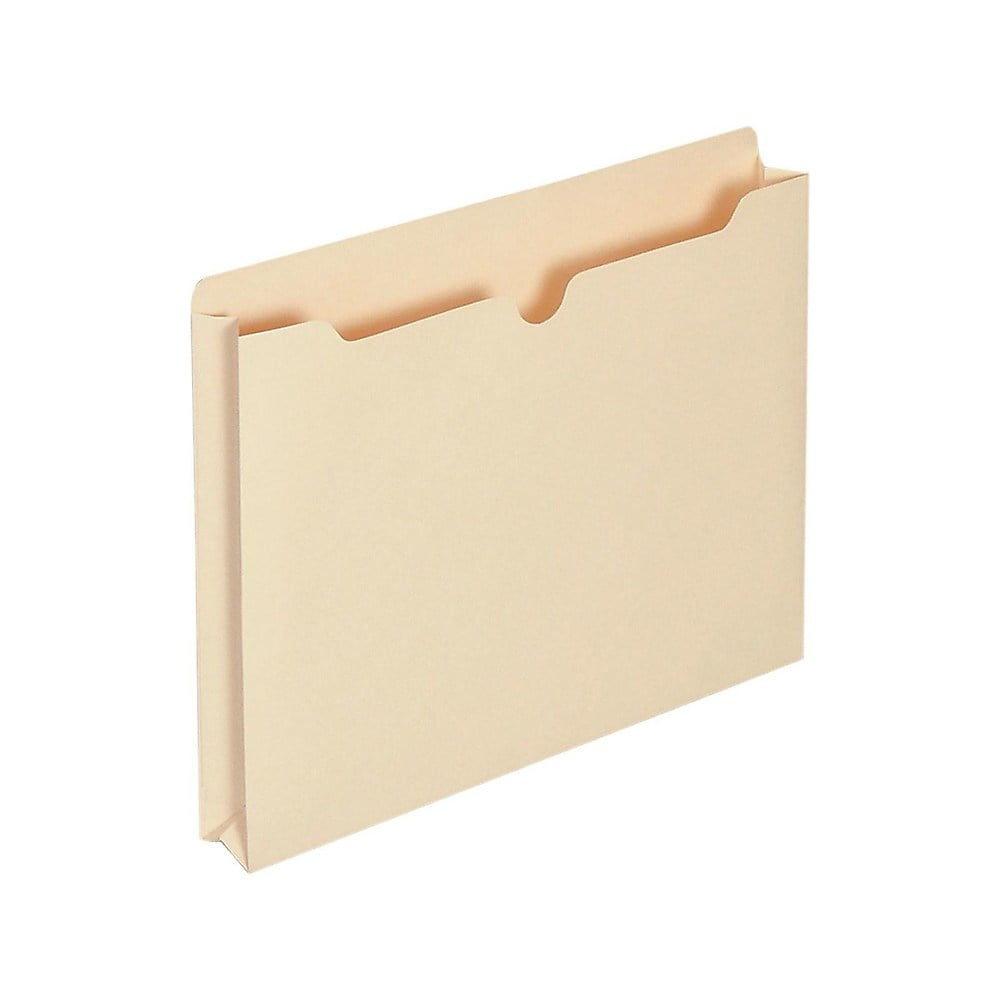 Staples File Jackets with Reinforced Tab 2" Expansion Letter Size