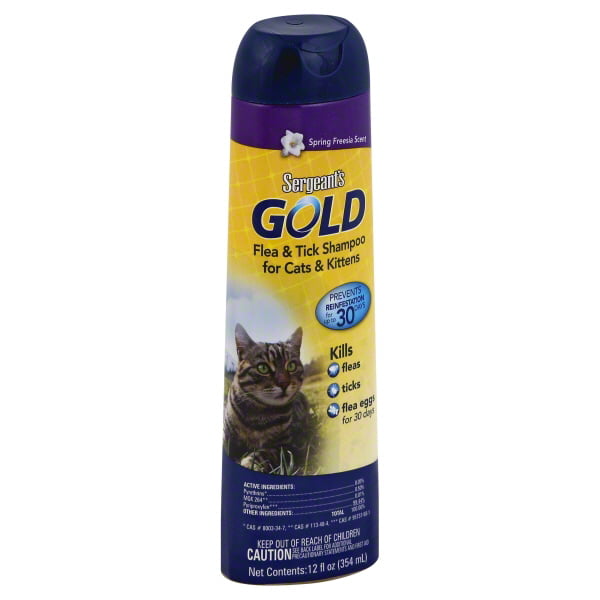 SERGEANT'S Gold Flea & Tick Shampoo for Cats 12 fl. oz. (355 ml
